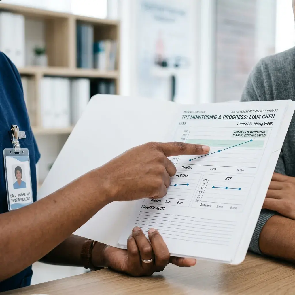 Healthcare professional holding a science-backed treatment vial at Stamina Center Houston