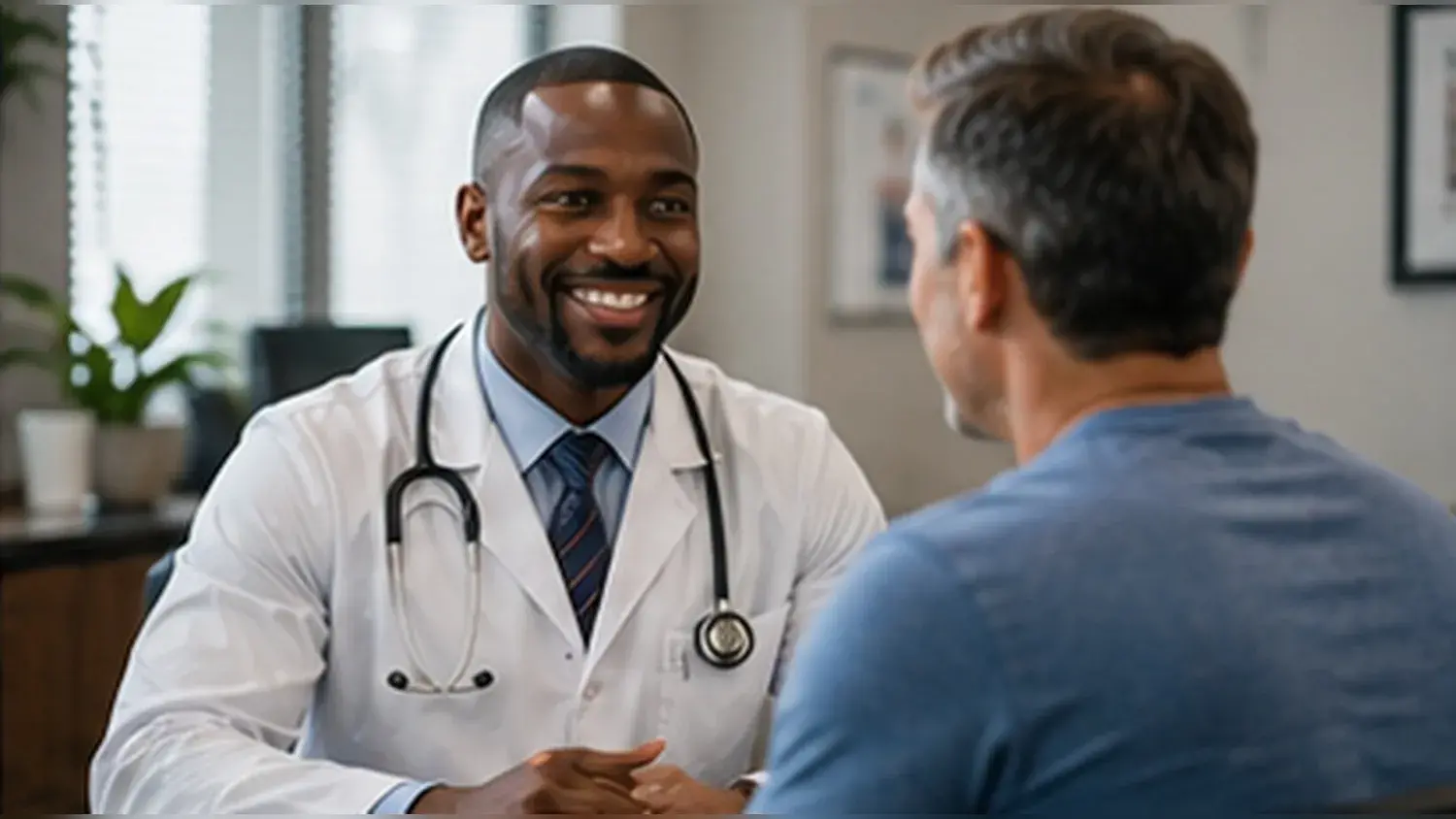 Private consultation between a Stamina Center provider and patient in Houston