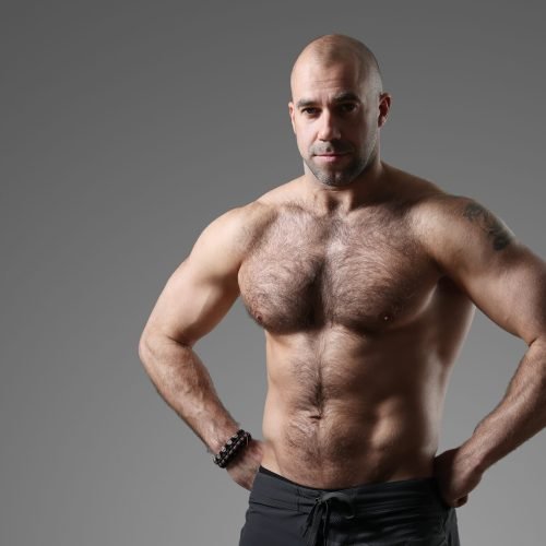 Bodybuilder. Man with muscular body